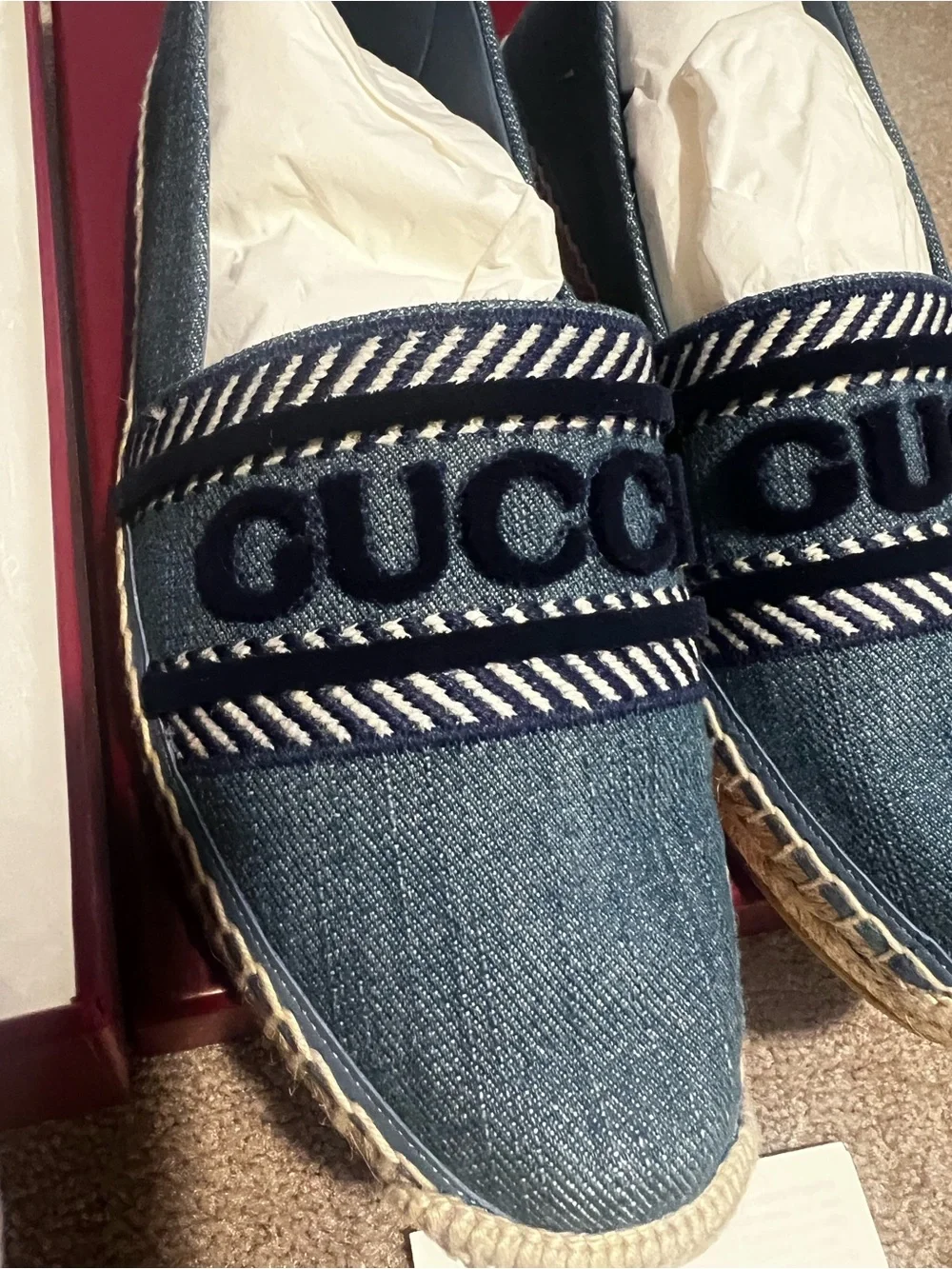 Gucci Ines Espadrille Flat